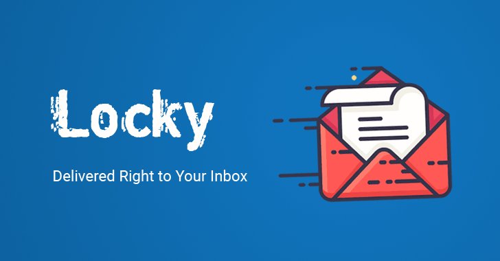 Swati_THN's tweet photo. Two Massive Email Campaigns Sending New Variants of Locky #Ransomware to Over 23 Million Users https://t.co/mGaguVkH0C https://t.co/2GUigEwNCK