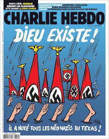 French Frogs at Charlie Hebdo mocks Texas flood victims