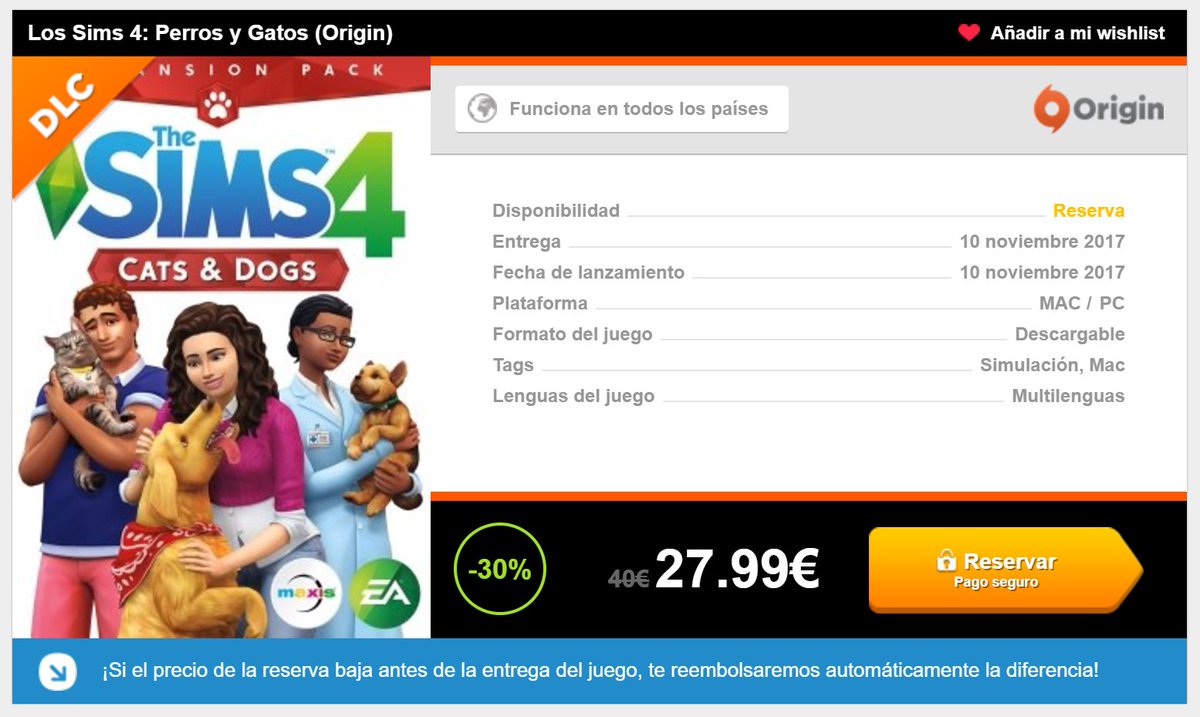 RinconDelSimmer's tweet photo. Ya se puede reservar Perros y Gatos en @InstantGamingES . Recordad que si el precio baja os devuelven la diferencia!
https://t.co/Kb4T6CJs4M https://t.co/VfW91yPQ66