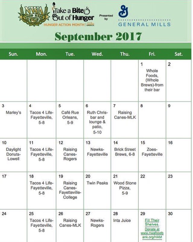 nwafoodbank's tweet photo. Pls consider stopping at these rest. &amp; mentioning your support of the food bank so that a portion of the days proceeds will be donated to us https://t.co/mhlzc1phbJ