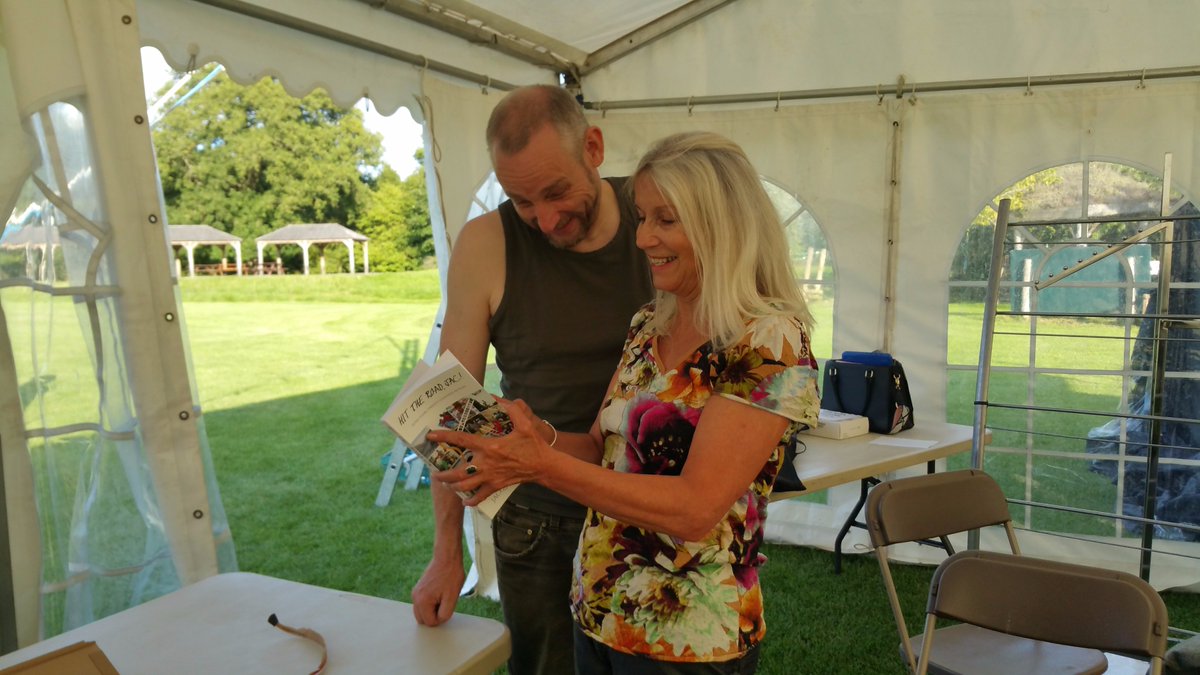 Bulletjac's tweet photo. That moment when you get to hold your first book #HitTheRoadJac #OverlandEvent https://t.co/P088dDQotn