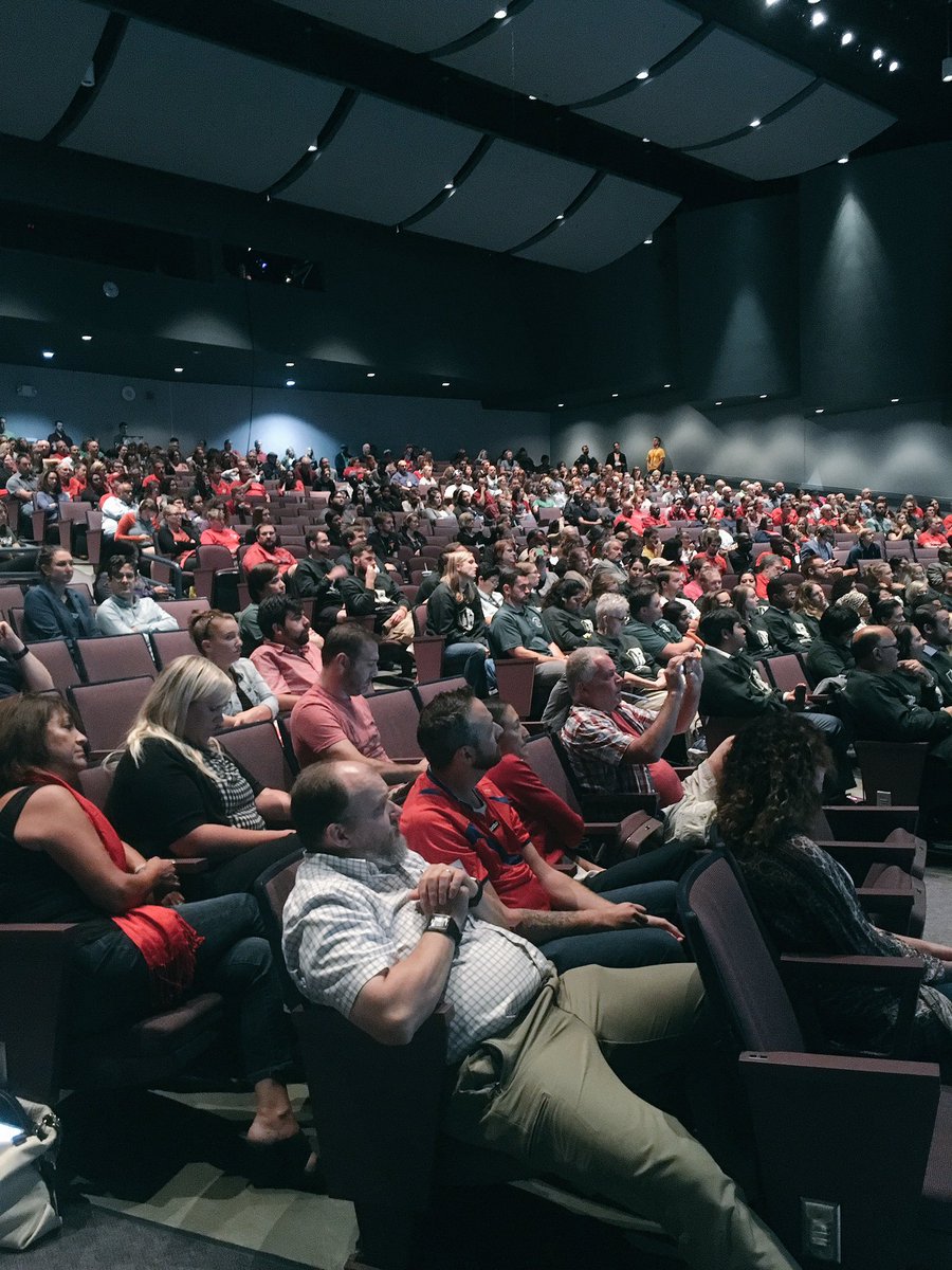GradHighline's tweet photo. Getting back-to-school ready with  @HighlineSchools secondary teachers, admin, &amp; an incredible panel of student alumni! #GraduateHighline https://t.co/1pqKT8sVk4
