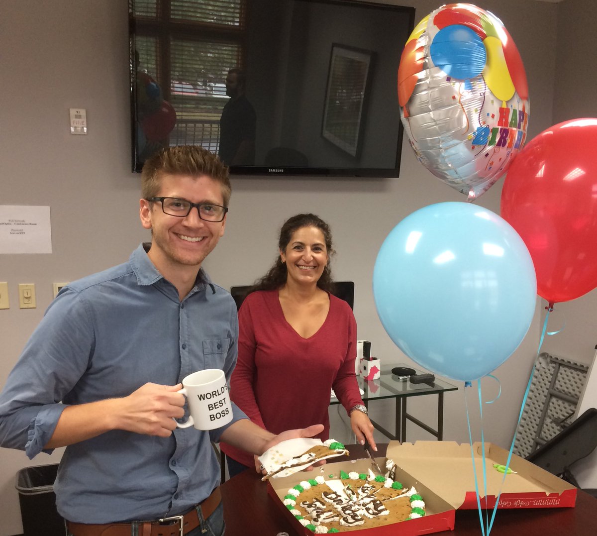Happy Birthday to our #amazing Director of #customersuccess #worldsbestboss #theoffice <a href="/saasoptics/">SaaSOptics</a>