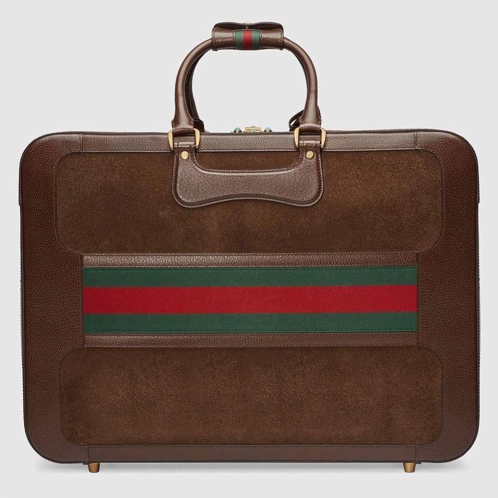 IvyRelations23's tweet photo. Need a luxury suitcase? Ivy suggests this stylish Gucci suitcase. This product has a unique vintage look, a brown … https://t.co/xmhH5XOBrd https://t.co/ROOoH0LMNc