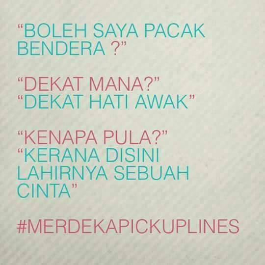 apengradzi's tweet photo. Wow..
#merdekapickuplines https://t.co/7aVmbRD8fn