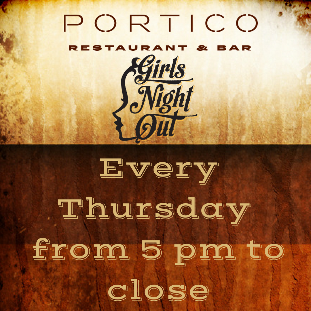 PorticoMonroe's tweet photo. In case somehow you missed it! Girls Night Out happens every Thursday night from 5p to close! #porticomonroe #girlsnightout #gno #besties https://t.co/ckBjMEnXyG