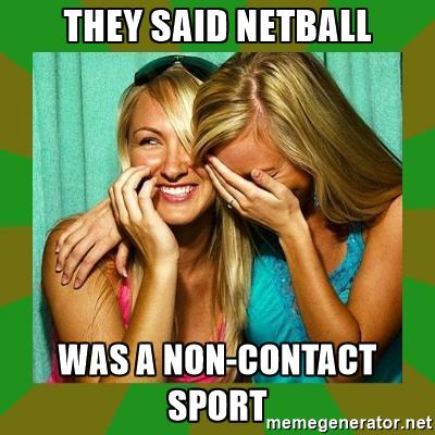colwynnetball's tweet photo. Haha! No comment ;) #netball #noncontactsport #pelrwyd #colwynnetball https://t.co/AJCqscRGWE
