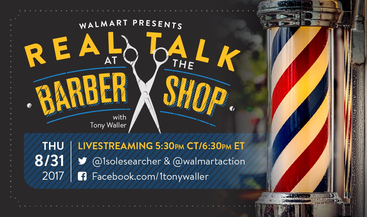 natasham4's tweet photo. Today is the big day! ! @1solesearcher is back for Real Talk at the Barbershop at 5:30pm CT/ 6:30pm ET #RealTalkWithTony https://t.co/vYkCKCpJOu