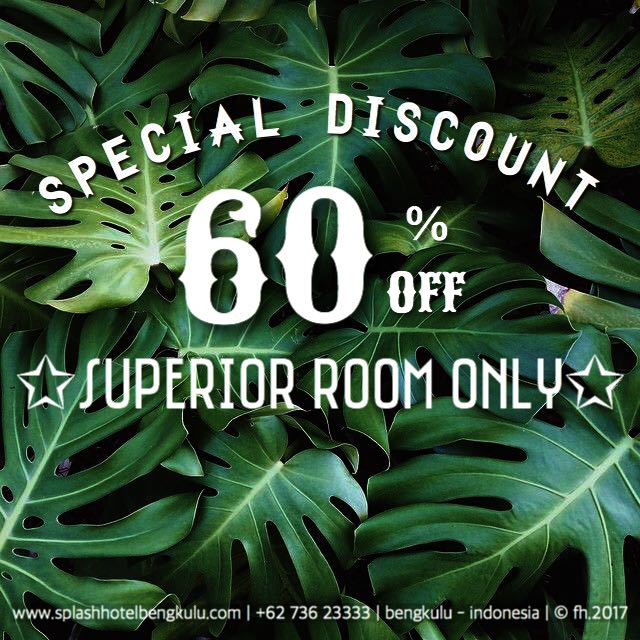 Splash_Hotel's tweet photo. PROMO IDUL ADHA..DISKON HINGGA 60% #splashhotelbengkulu #bengkulu #hotelpromo #longweekend #escapeweekend #vacation #60percentoff #eiduladha https://t.co/FQ1RjaRVIx