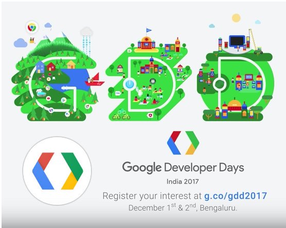 GDGBaroda's tweet photo. Google Developer Days event is coming to India :)
#GoogleDevDaysIN https://t.co/SGvgr2VUpx