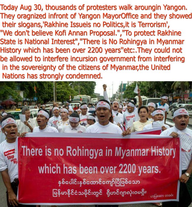 There is no ROHINGYA.They are terrorists Muslim.They raped  &amp; killed so many girls &amp; they killed the people who believe in other religion.