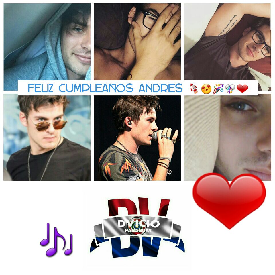 DvicioParaguay's tweet photo. 🎈Feliz cumple al chico de los ojos hermosos!!🎈 #RohayhuAndresCeballos 🎉#Felices25Andres 🎉🎉 aqui algunos collages realizada por las fans! https://t.co/266KyNVvLa