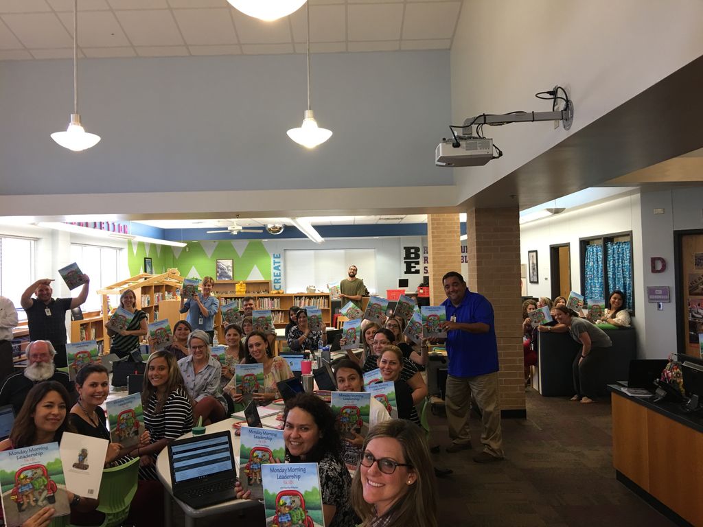 BATBMike's tweet photo. @bowiechamps receive a grant from BAB and these books will support conversations with students! @SanMarcosCISD #bowiechampslearn #7mindsets https://t.co/GADAKLitcX