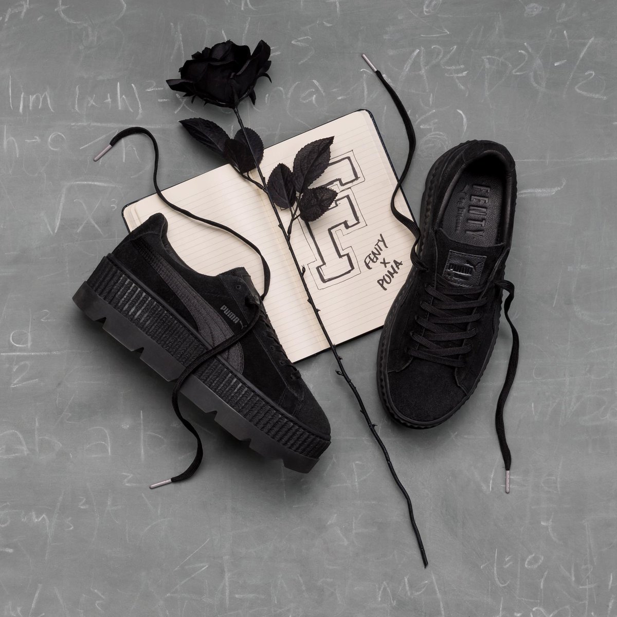PUMA's tweet photo. FENTY University’s finest is here. The #FENTYxPUMA Cleated Creeper is available now. @rihanna https://t.co/YFxrj8lVWQ