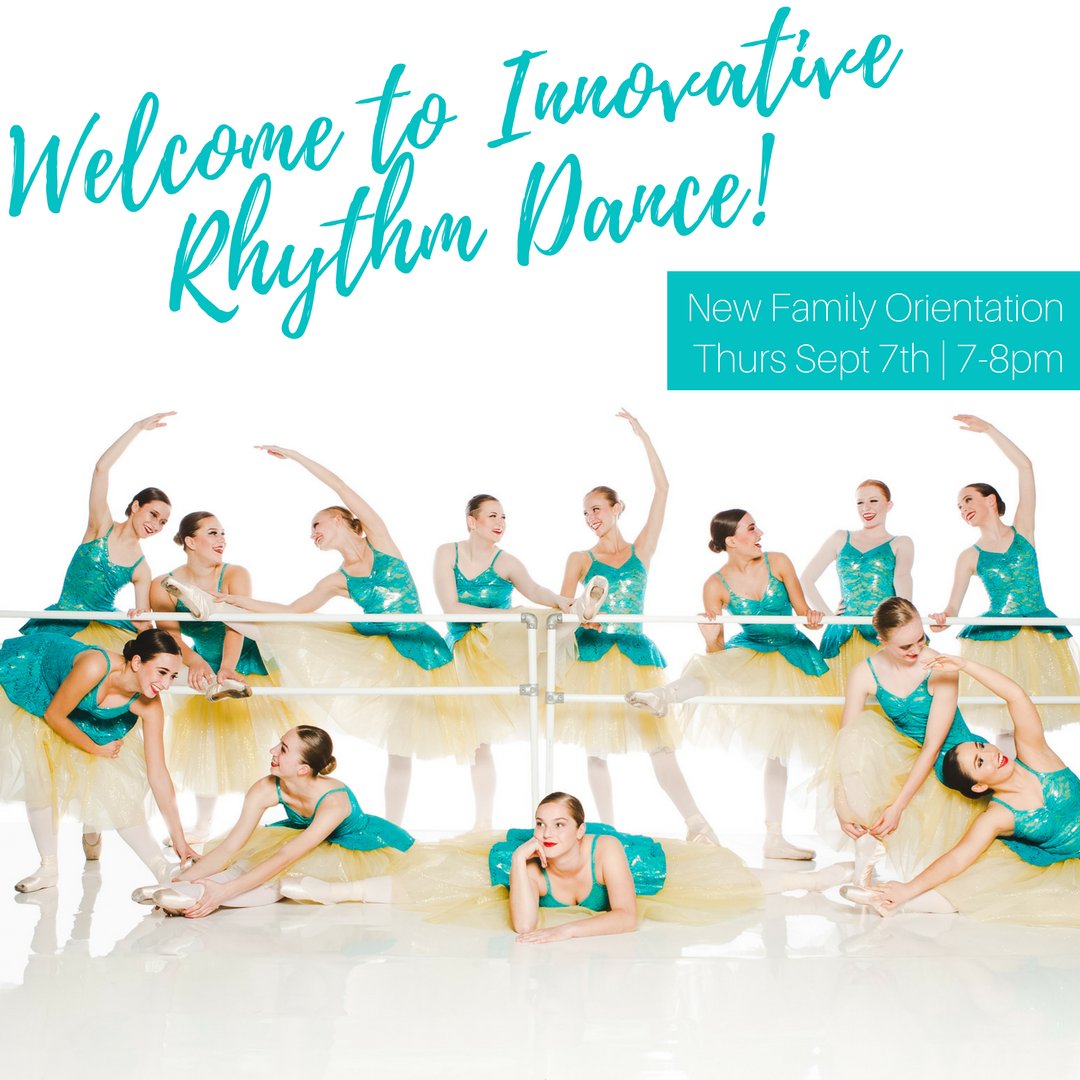 All new families are invited to join us for orientation night at the studio! We'll see you on Thurs Sept 7th, 7-8pm! #IRDance #Info4Parents