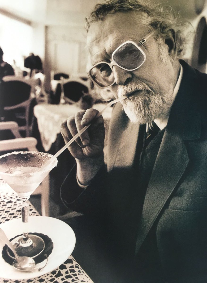 He definitely knew how to get through the week! <a href="/Lithuania/">🇱🇹 #standwithUkraine</a> #poet Marcelijus Martinaitis, photo by #amazing Algimantas Aleksandravičius #Tbt