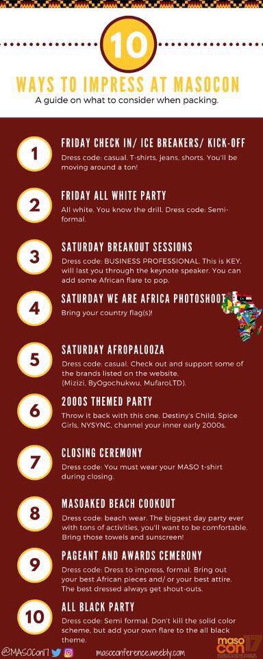 AbrantieSimms's tweet photo. Don't know what to pack for #MASOCON ? I got you ! See y'all this weekend ๐ #MASOCON17 https://t.co/FaRw1Yc66l