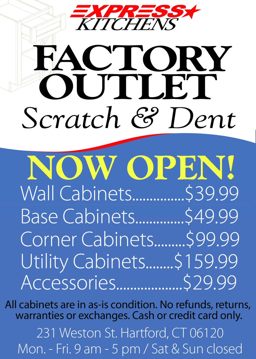 Express Kitchens On Twitter Now Open Factory Outlet Scratch And
