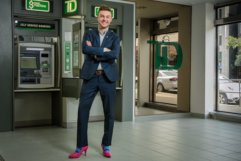 GilliansPlace's tweet photo. Meet Kevin Rolczewski, one of our Walk a Mile in HER Shoes Ambassadors! Kevin is determined to lead Team TD back into 1st place! #WAMNiagara https://t.co/nQWYAbvNQy