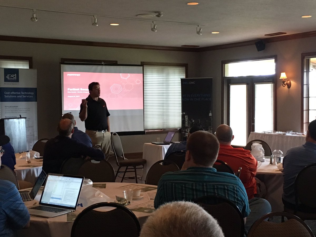 ESITechadvisors's tweet photo. New #TeamESI partners @Fortinet up next talking #firewallsecurity with our customers. Thanks for being here! https://t.co/xmLl1Eeztq