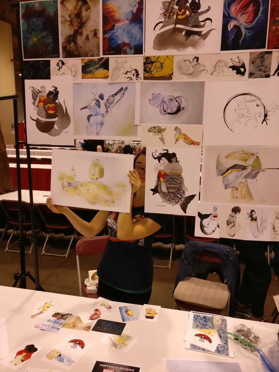 OddVoxel's tweet photo. We have all the posters o_o! #merbabes #wobderbabes @FANEXPOCANADA @carmenepeters https://t.co/4mkdQyBTF5