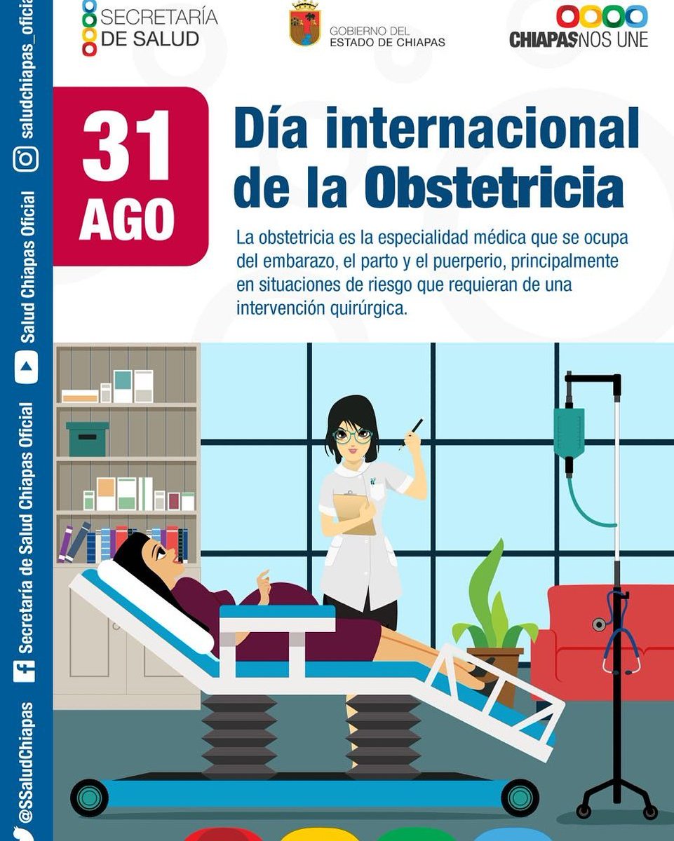 SSaludChiapas's tweet photo. #DíaInternacionalDelObstetra Reconocemos su labor diaria y su empeño en el cuidado del embarazo. ¡Felicidades!. @pacoortegar @Fercanton #MVC https://t.co/HZH8AwjQ0q