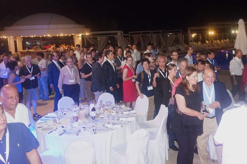 eusipco2017's tweet photo. Beautiful decor by the swimming pool, Greek food, and Greek live music and dancing were the highlights of #eusipco2017 banquet!!! https://t.co/4GBTuZr9dq