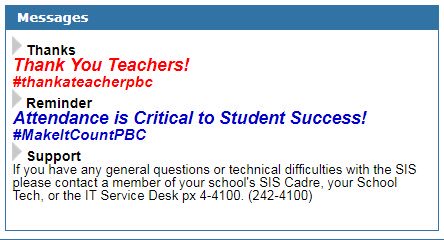 SISProjectSDPBC's tweet image. SIS portal message
#ThankATeacherPBC #sisforall @pbcsd