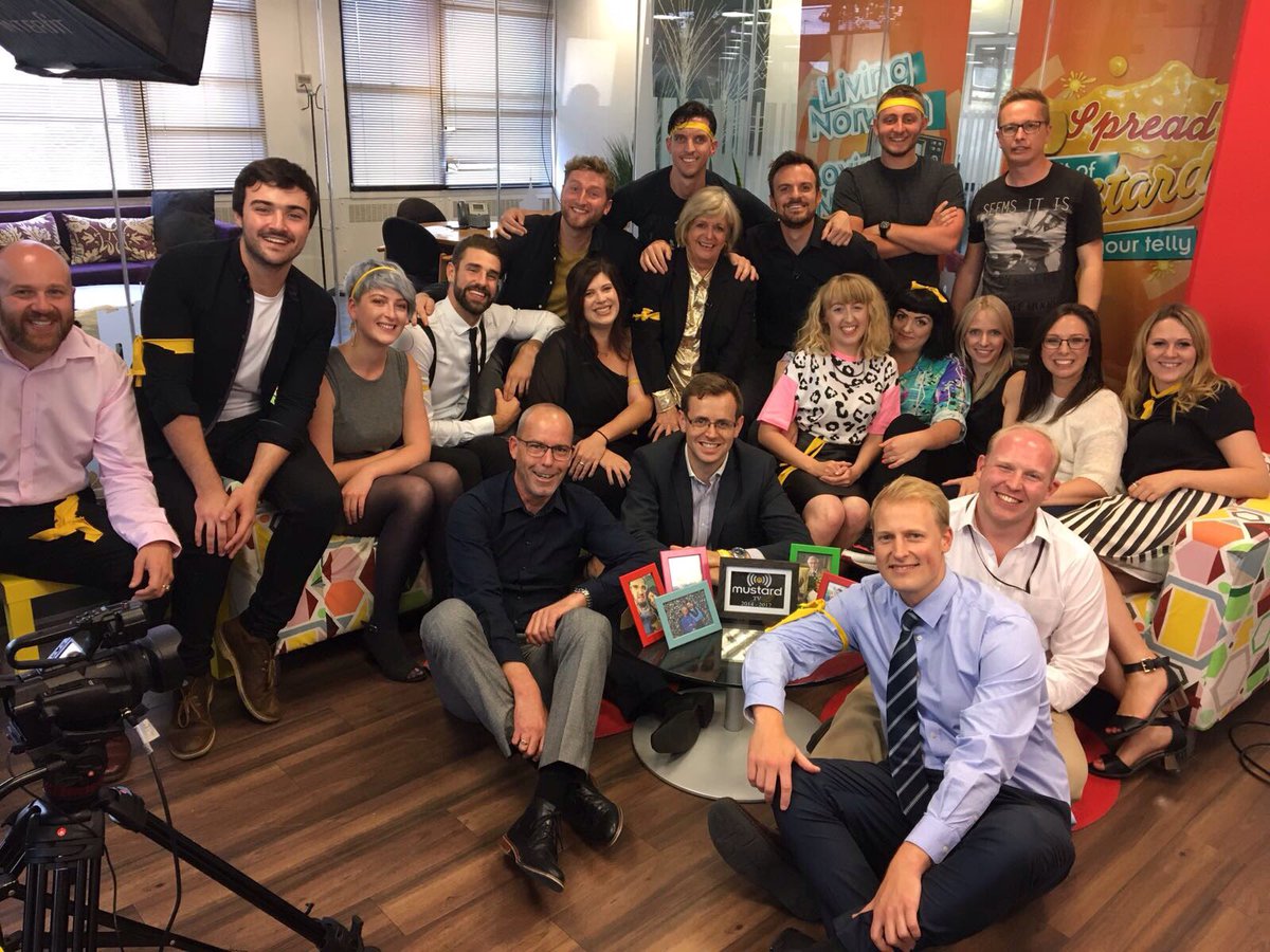 3oeJones's tweet photo. It's been an emotional day - I'm going to miss coming to work everyday to see these beautiful faces. Been a pleasure @MustardTV https://t.co/eIZF1LWr2K