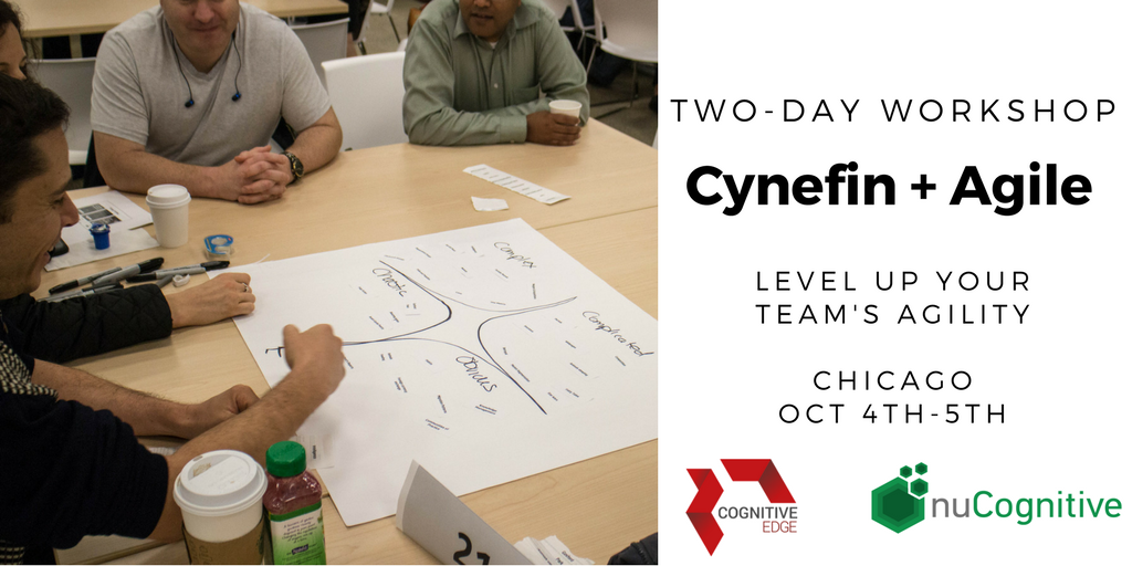 danielwalsh's tweet photo. Level up your team Agility w/ #Cynefin Informed #Agile Development Workshop #Chicago Oct 4-5 https://t.co/4WtMLfZKCj @snowded @nuCognitive https://t.co/i9RVi8R3mR