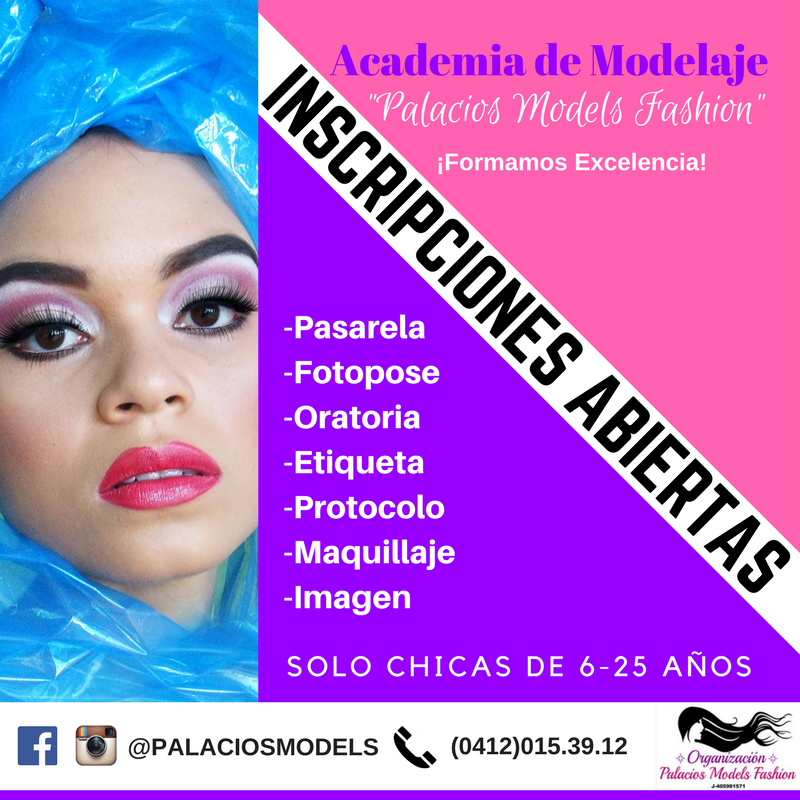 PalaciosModels's tweet photo. ¡INSCRIPCIONES ABIERTAS!
#FelizJueves #31Ago #model #Caracas #FormamosExcelencia https://t.co/6r7k8ZGAIE