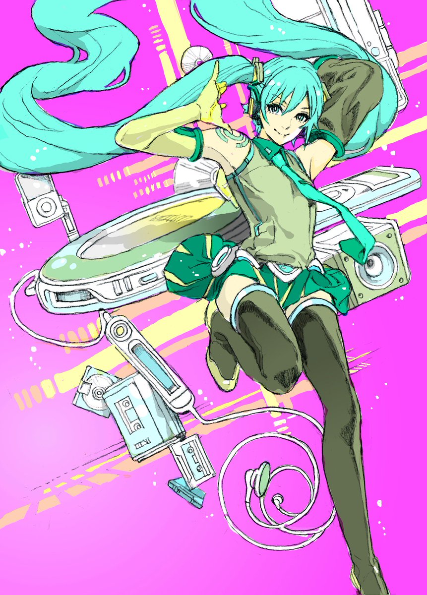 初音ミク 「ミク～ #初音ミク生誕10周年 」|ノビタのイラスト