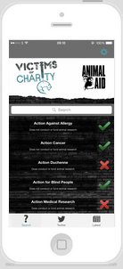 charityvictims's tweet photo. Which charities have a humane animal research policy? Our free phone app tells you. Look for Cruelty-Free Giving in iTunes or Google Play. https://t.co/K3DoTRRBD7