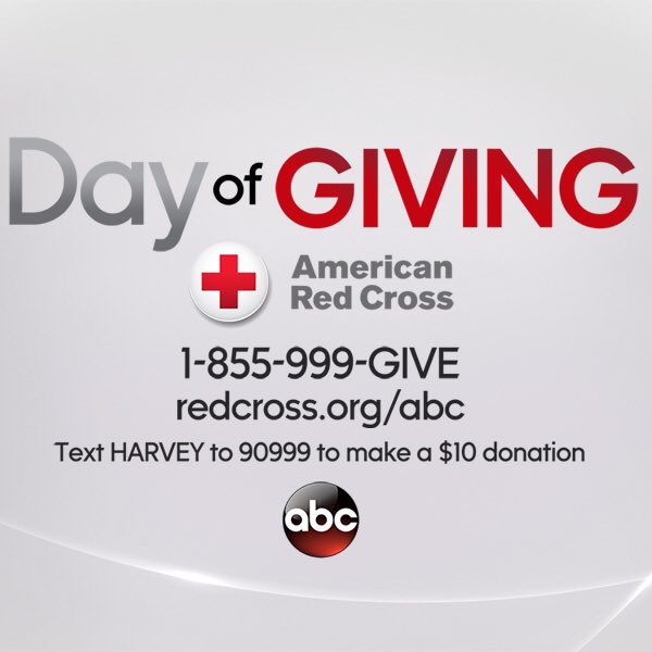 wheeler_forrest's tweet photo. Thanks to everyone who is lending support to the thousands of people affected by Hurricane #Harvey. Pls join @GMA &amp; donate 👇🏼!

#DayofGiving https://t.co/orbyRk54h2