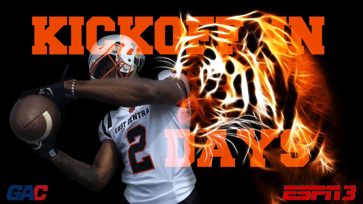 ECUTigersFB's tweet photo. 2 DAYS UNTIL THE TIGERS KICKOFF AGAINST okbu IN SHAWNEE! #TigerNation #ECUTigersFB #HearOurRoar https://t.co/o1Yg9F0a7b