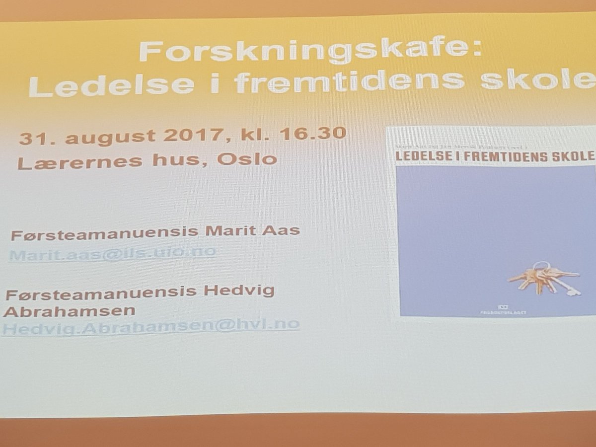 AinaAnder's tweet photo. Forskningscafe i @utdanningsf  om Ledelse i fremtidens skole, ifb med lansering av Utdanningsforbundets lederpolitiske offensiv. 
#profesjon https://t.co/i7NQk9JVDA