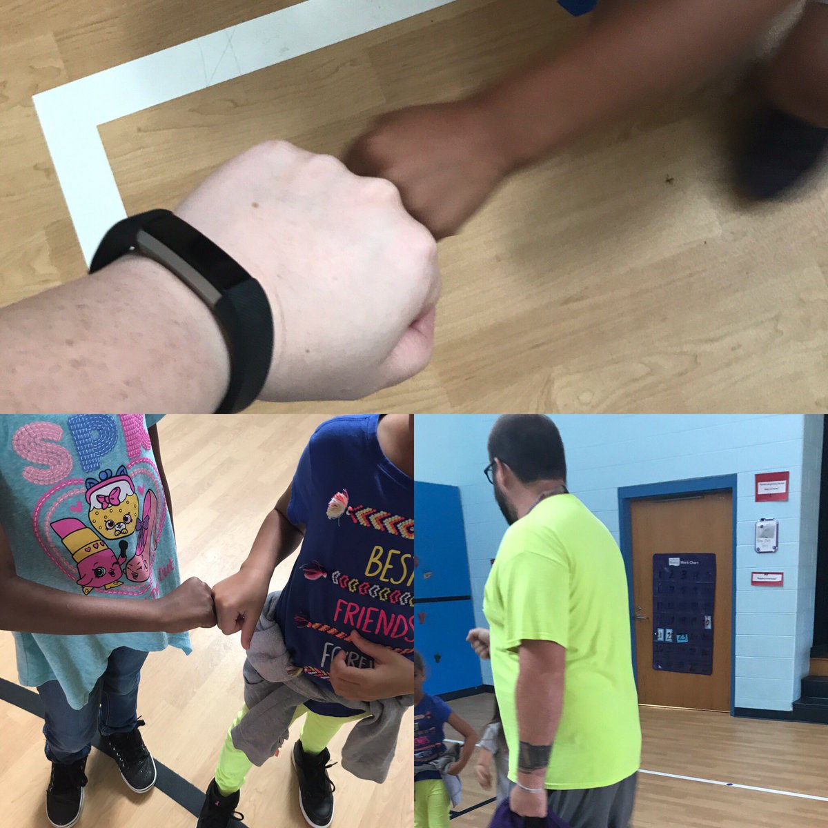 DillardMagnetES's tweet image. Ending every PE class with a #firstbump 👊🏽 #DDESsoars with positivity ☮️ @CoachDDES @PrincipalDDES @WCPSSTeam