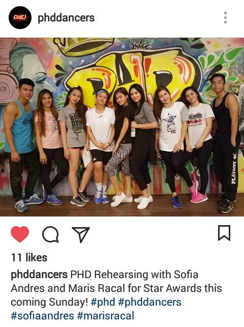 maphilanaripal's tweet photo. IG: @phddancers
@MissMarisRacal 
@iamsofiaandres 
PHD Rehearsing for Star Awards this Coming Sunday! #phddancers 
 https://t.co/XIHtdLvXgC https://t.co/D0CUA69JiA