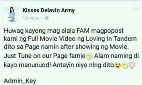 MMEofc's tweet photo. Respeto para sa trabahong pinaghirapan. @StarCinema 

@rodmagaru @hellokris 

NO TO PIRACY

#LovingInTandem 
#PushAwardsMayWards https://t.co/CdQfxReiMt