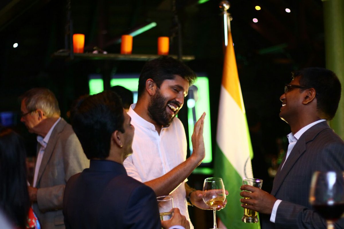 AustradeIndia's tweet photo. #AusAlumni at #Australian #Alumni reception in #Bengaluru networking with #ABWI #Ausbiz #HigherEdu delegn @FutureUnlimited https://t.co/NAuHoKGEqq