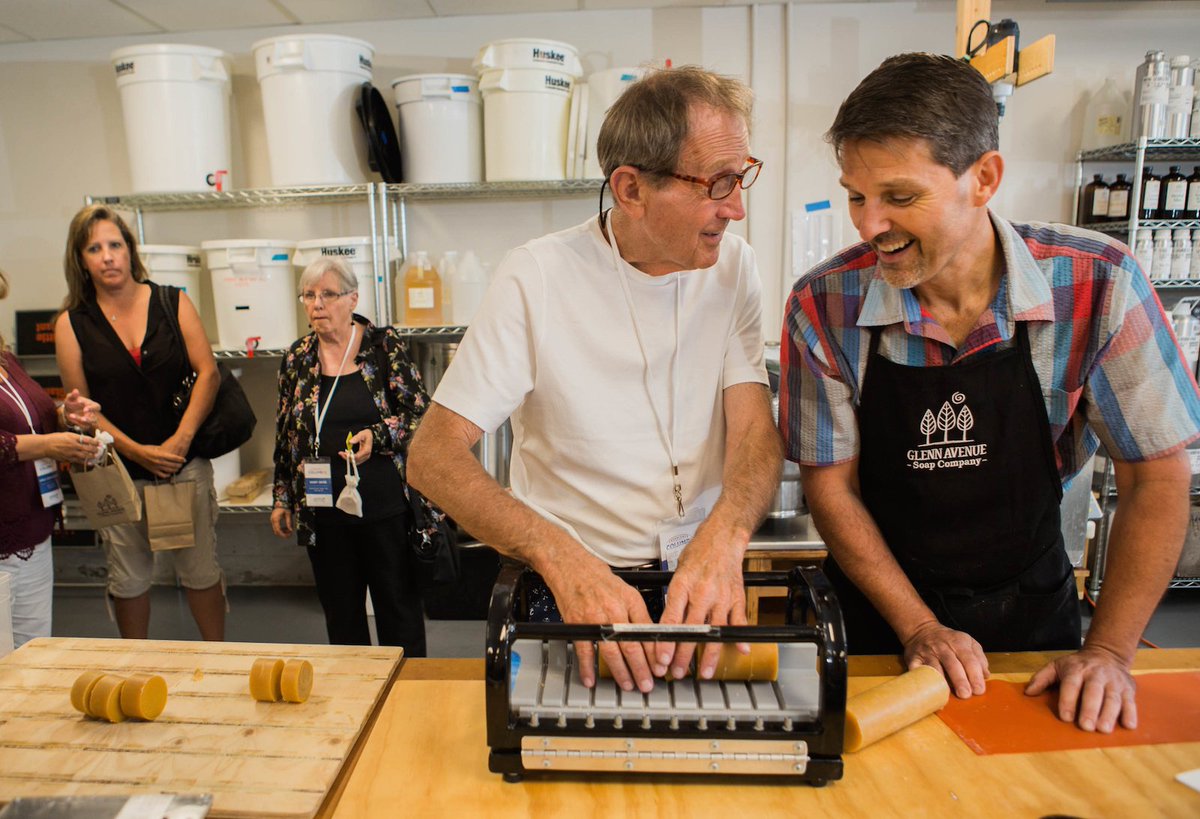 Planning a group tour? Bring the crew in to craft their own soap at Glenn Ave Soap Co #inGrandview