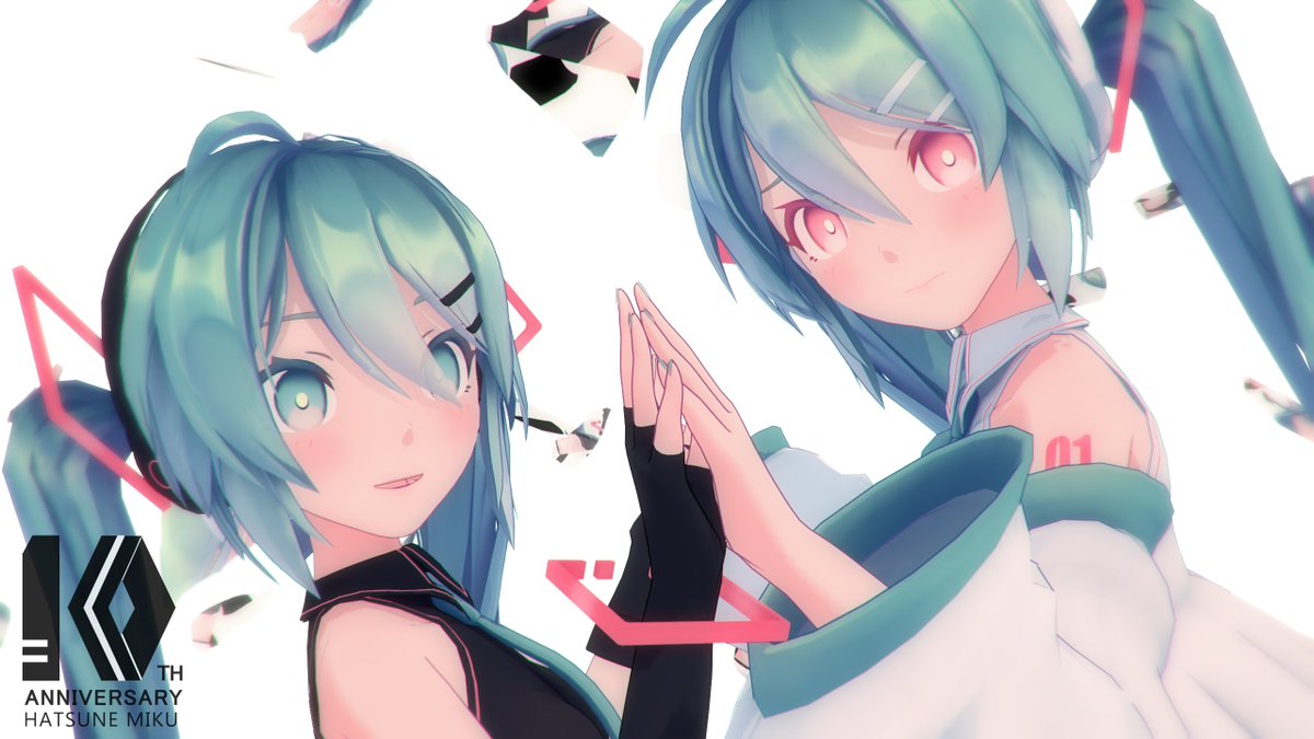 Nop Mmdモデル Sour式初音ミクver 1 00 初音ミク10周年 Miku10th 初音ミク生誕祭17