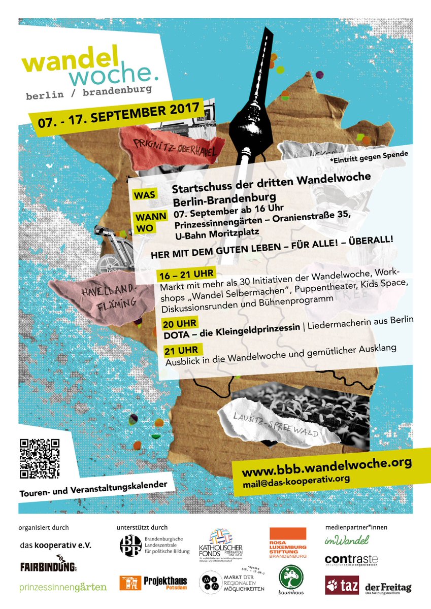 Am 7.9. geht's los: Die #Wandelwoche startet mit großem Highlight: Die Kleingeldprinzessin in den <a href="/prinzessgarten/">Prinzessinnengarten</a> 
bbb.wandelwoche.org/veranstaltung/…