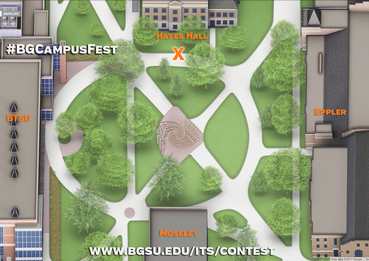 BGSUTechSupport's tweet photo. "X" marks the spot where you can enter to win an AMAZON ECHO & other prizes at #BGCampusFest. @bgsu #BGtechsupport #BGsocialcontest #BGiWish https://t.co/WiqAfVljco
