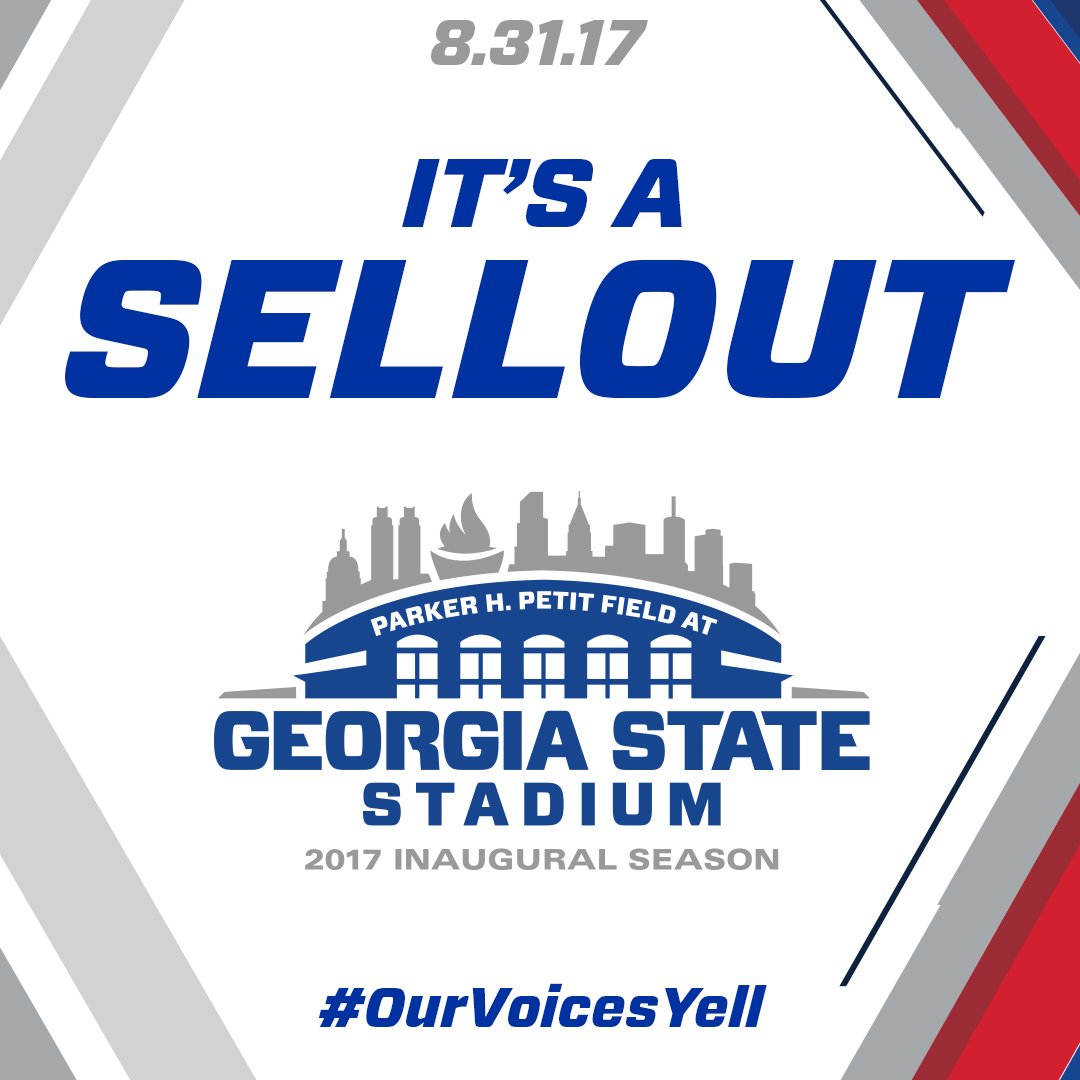 GSUPanthers's tweet image. It's official!

The first game in @GSUStadium is SOLD OUT.