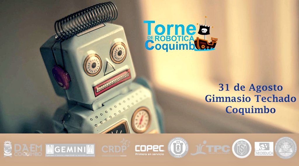TPCCoquimbo's tweet photo. #TPCInforma El simpático pirata Bartolomé Sharp dio el vamos al “Primer Torneo Nacional de Robótica Escolar”, que se desarrolla en Coquimbo. https://t.co/gtXRp3IYD2
