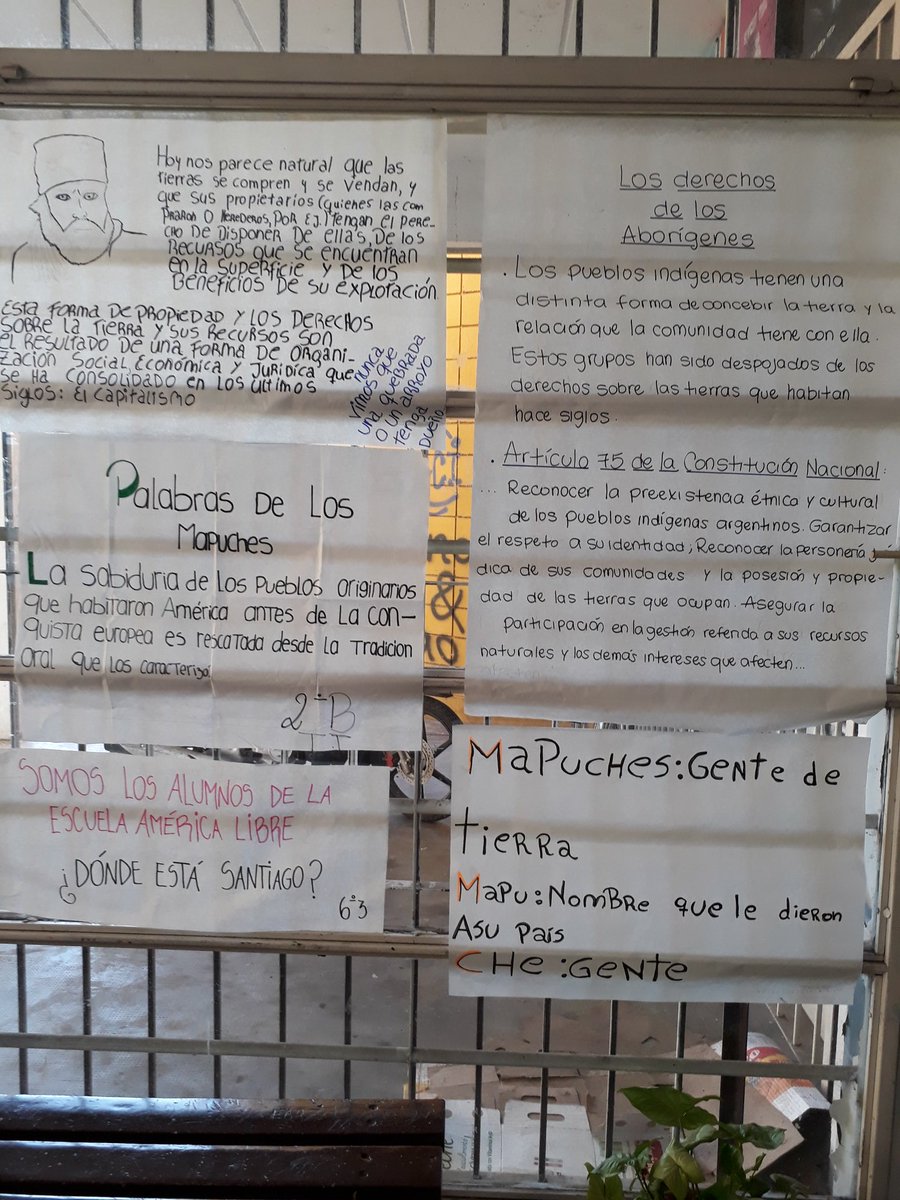 yamilace's tweet photo. La escuela media 11 América Libre de Morón sur pregunta donde está Santiago Maldonado https://t.co/2u4MrWXviT