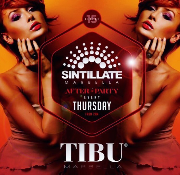 TIBUMarbella's tweet photo. TONIGHT @TIBUMarbella 🔥 

@SintillateMarbs HOST THE AFTERPARTY FROM 2AM AT PUERTO BANUS' NO.1 NIGHTCLUB! 💃🏼 

 📱 +34 662 511 236

 #marbs https://t.co/zbpwZNKLIj