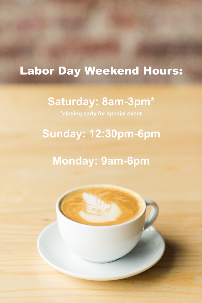 Looking forward to seeing you this weekend! // #neidcoffee #neidhammer #indycoffee #labordayweekend