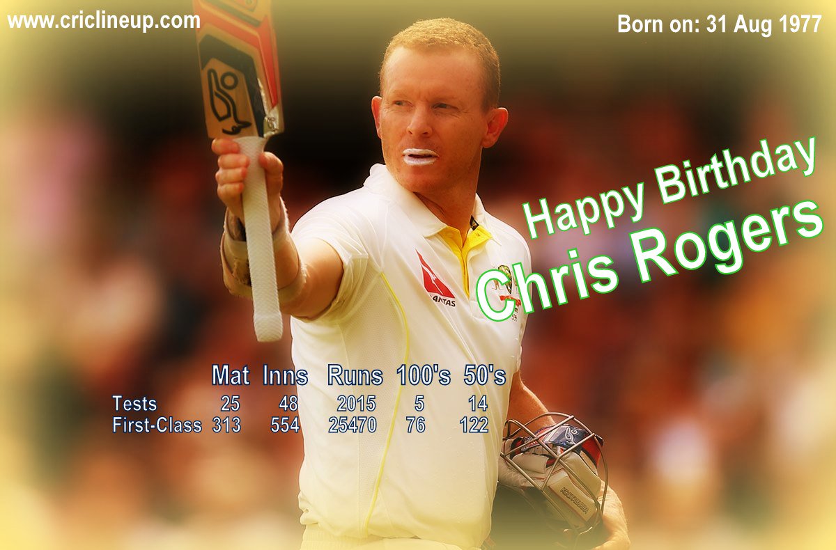 Happy Birthday Chris Rogers 